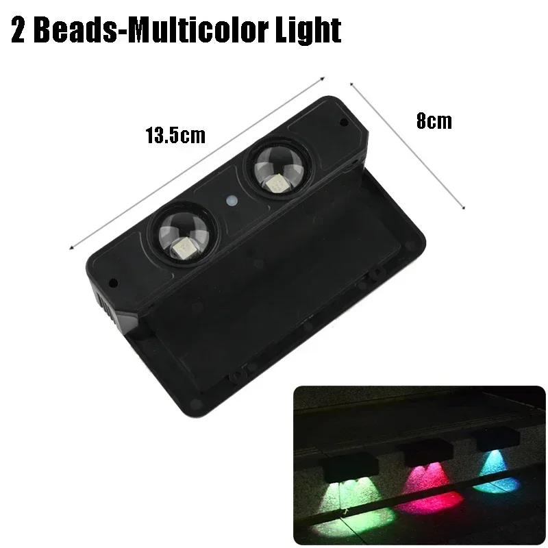 LED Solar Wall Lamp Outdoor Waterproof Solar Powered Light Home Courtyard Fence Railing Garden Yard Decor Outside Lighting