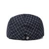Клетчатый берет для мужчин и женщин с кепкой-ушанкой Весенняя ретро-шляпа с утиным язычком
