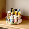 Large-Opening Rotating Kitchen Condiment Storage Tray Countertop Shelf Multi-Functional Seasoning Storage Tray for Cosmetics