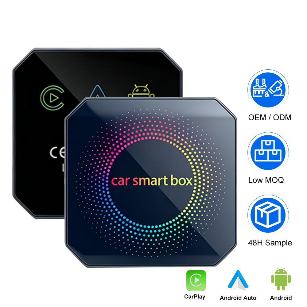 AI Box 2026 4 in 1 4GB 64GB CarPlay Smart Magic Ai-Box Mini Cube USB AI Box CarPlay Android 14 with SIM Card 4G Dual WiFi