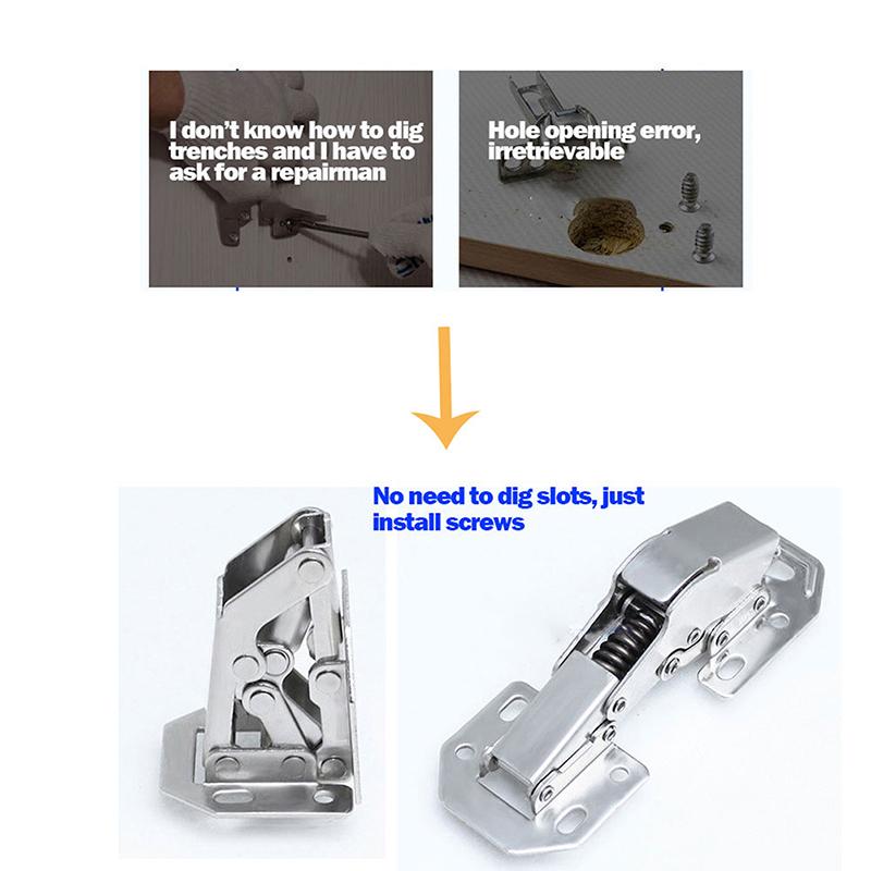 WCIC новые демпфирующие дверцы шкафа без ударов, гидравлический буфер, полное наложение, мягкие петли закрытия, дверца кухонного шкафа, шкафа