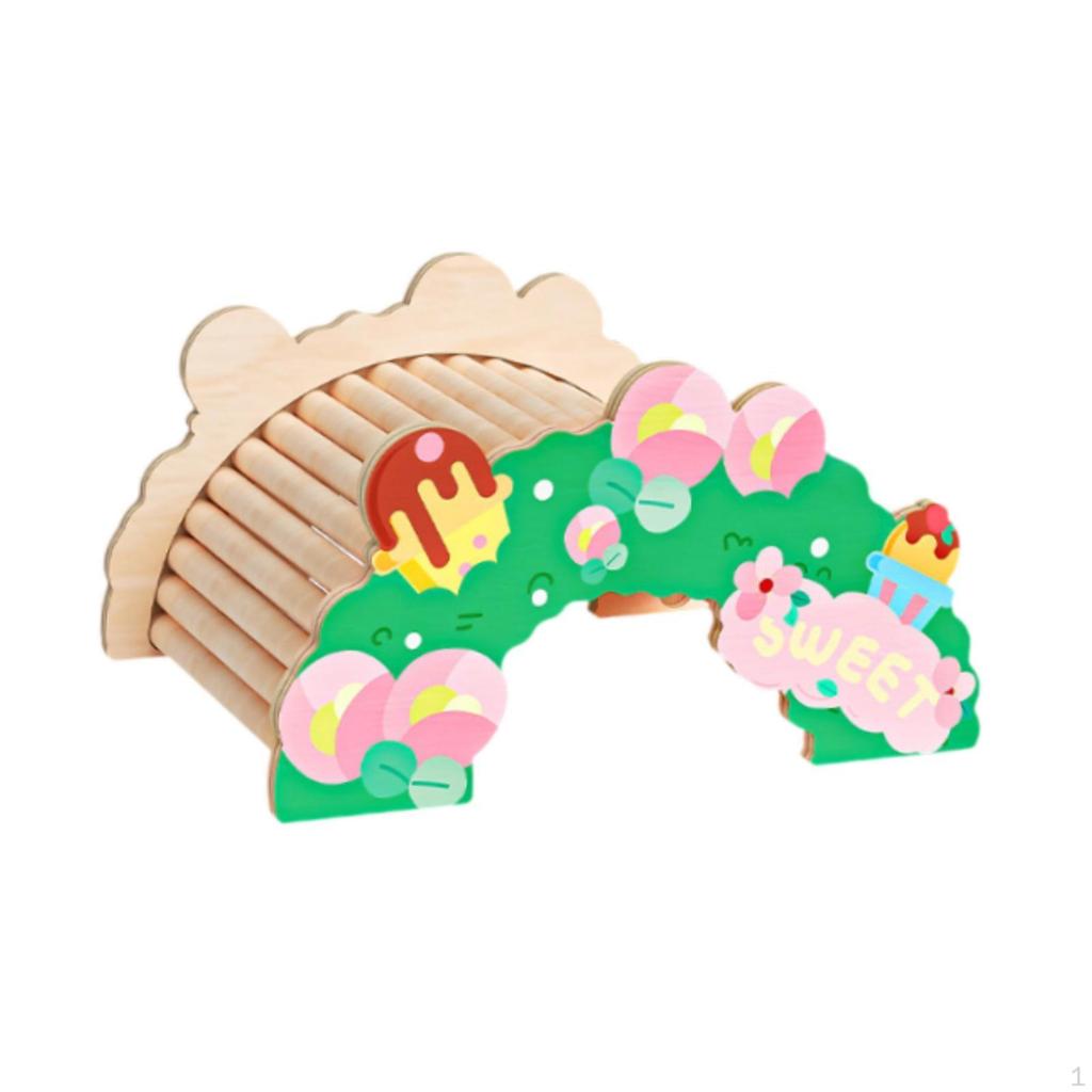 Мост для хомяка Бородатая агама Древесина Рептилии Укрытие Пещера Убежище для рептилий Крысиная Лестница для песчанок