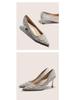 BEIJIANI 1578-23 Rhinestone Pearl High Heel Bridesmaid and Bride Wedding Shoes