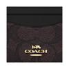 Coach 10 Логотипов Бренда Многослотовый Держатель для Карт из Покрытого Холста Женский Держатель для Карт Черный CZ286-IMXAQ