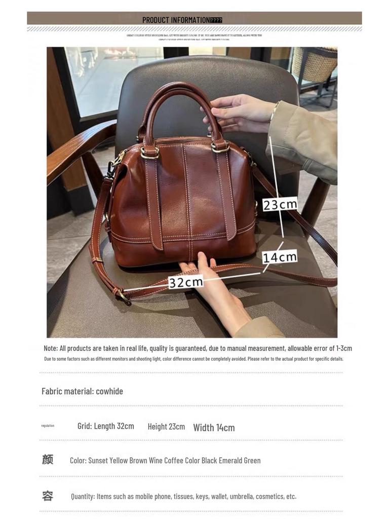 Женская сумка из коровьей кожи большой вместимости: Элегантная, Высококлассная, Стильная Сумка-тоут на плечо и через плечо.