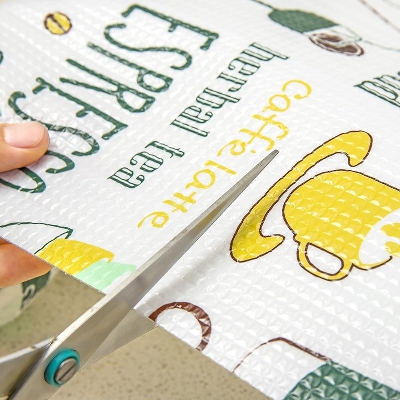 Can Cut Table Mat Drawers Cabinet Shelf Liners Cartoon Cupboard Placemat Waterproof Oil Thickened Kitchen Stickers