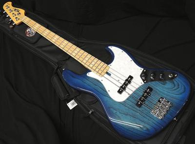 Fujigen FGN NJB100MBAH SBB Fujigen Тип Jazz Bass Синий Берст Электробас Прозрачный Ясень/Клен 4-струнный