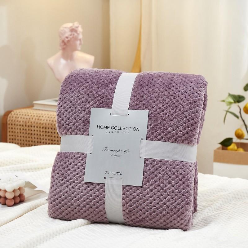 Thickened Ipil Coral Fleece Flannel Blanket for Napping and Air Conditioning