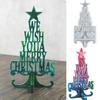 DIY Crystal Epoxy Resin Christmas Tree Letter Desktop Ornaments Decoration Christmas Silicone Mirror Mold