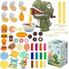 Наборы Play Dough для детей 3-8 лет, Игрушка-машинка для лепки макарон-динозавров, Набор Play-Doh с яйцами-формами динозавров, Кухонная игрушка-пластилин Playdough для изготовления макаронных печенек,
