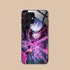 Чехол для телефона Jujutsu Kaisen Сатору Годжо для Samsung Galaxy S26 S25 S24 S23 S22 S21 S20 Note20 Plus FE Ultra Стеклянный Цветной Чехол
