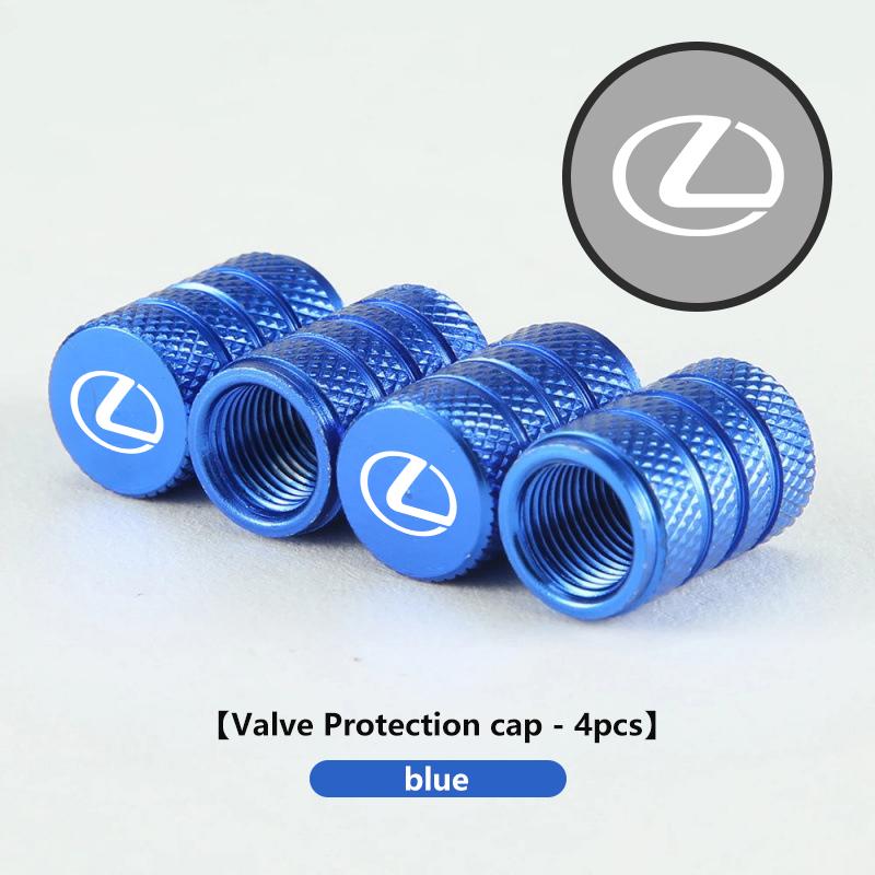 Interior Stickers 4pcs Car Wheel Tire Air Valve Cap Stem Dustproof Cap Cover For Lexus IS350 ES350 IS250 IS460 IS220h IS300 LX57 MY3