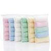 Set of 5 Plain Color 30x30cm Six-Layer Gauze Towels: Infant Saliva Towels & Handkerchiefs.