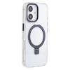 For iPhone 16 Case Compatible with MagSafe Kickstand TPU + PC Clear Phone Cover - Black