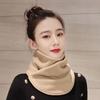 Versatile Windproof Plush Scarf: Women's Autumn/Winter Neck Warmer, Men's Neck Cover, Shoulder Protection, and Outdoor Cycling Shield