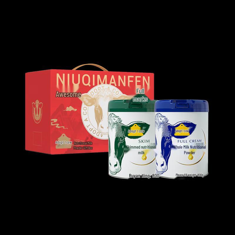 Adopt A Cow Adult Milk Powder Set (Whole & Skim, 2x800g)