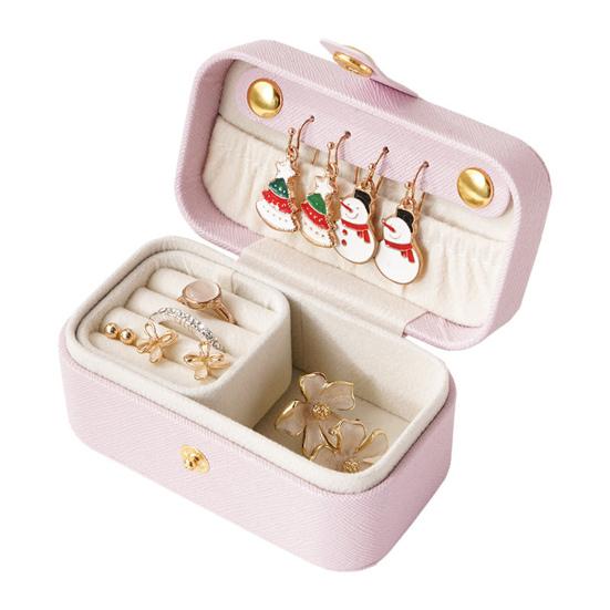 Jewelry Box Mini Portable Rings Earrings Necklaces Lipstick Storage Box Jewelry Organizer for Travel Outdoor