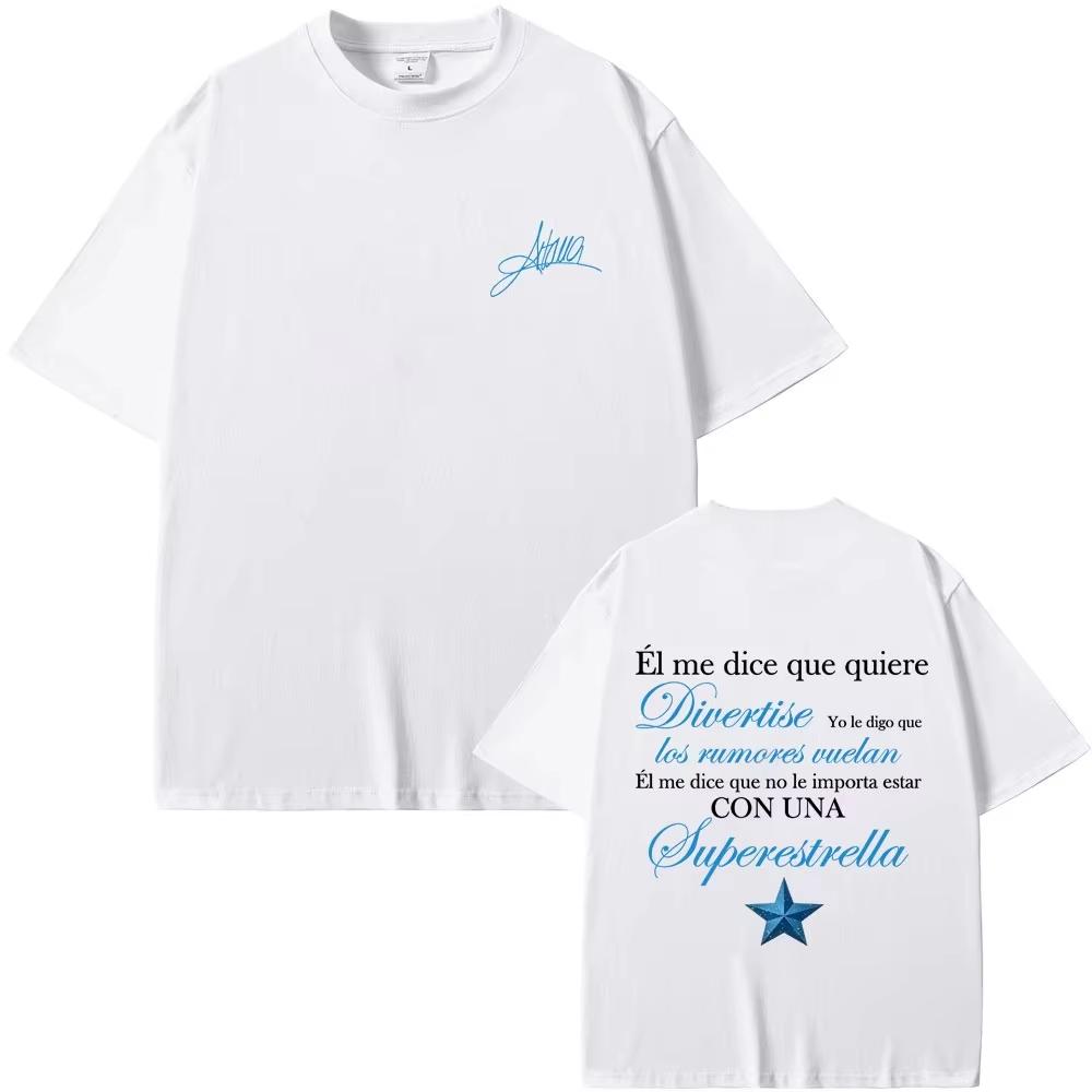 Singer Aitana Graphic T Shirt Fans Gift CUARTO AZUL World Tour 2026 Merch T-shirt Men Women Fashion Casual Tees Streetwear Tops