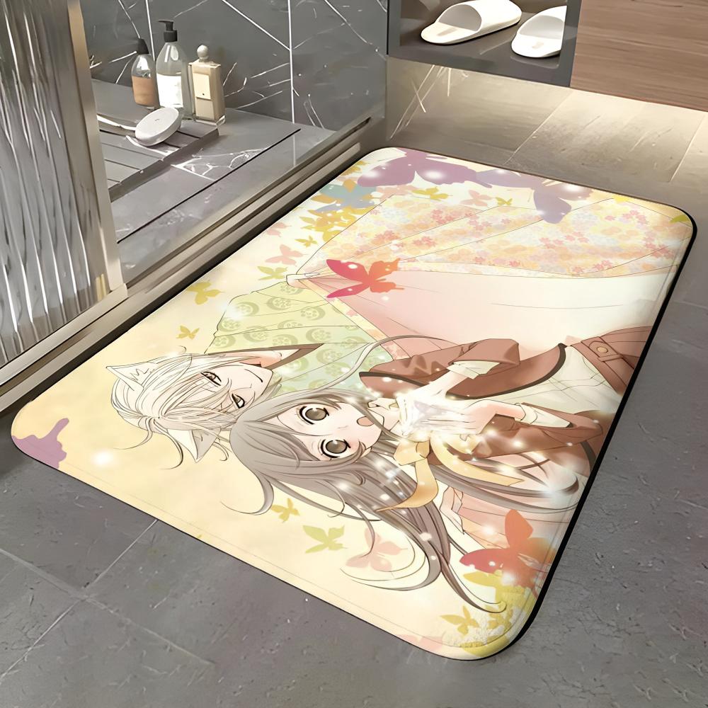 anime K-Kamisama Kiss Floor Mat Soft Flannel Entrance Door Mat Non Slip Absorbent Bathroom Bedroom Floor Rug