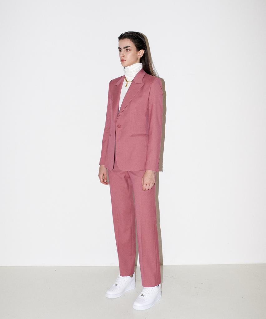 Chaenyuyog Sassy Straight Trousers [Pink]