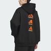 adidas Баскетбольная активация Verbiage Повседневная свободная толстовка с капюшоном для мужчин с капюшоном черного цвета JC6804