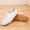 Little White Shoes Men'S And Women'S Canvas Shoes Student Gymnastics Shoes White Sneakers Morning Exercise Martial Arts Shoes Nurse Work Shoes