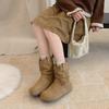 Vintage thick-soled Maillard Birkenstock short boots New autumn and winter design feeling stacking boots Western Martin boots