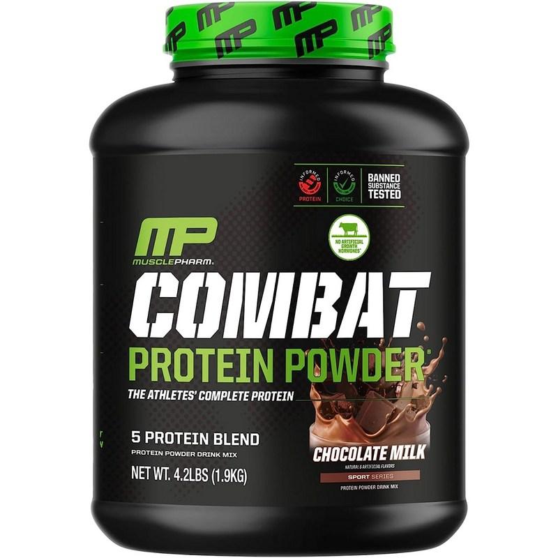 Muscle Farm Combat Protein Powder Drink Mix Chocolate Milk, 1.81kg, 1 Piece