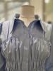 Satin Smoking Banding Long Sleeve Blouse S261k258