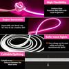 5M Neon Light Strip Touch Control Flexible Neon  USB Silicone Soft Light Waterproof Light Bar for Outdoor Holiday Party Lighting