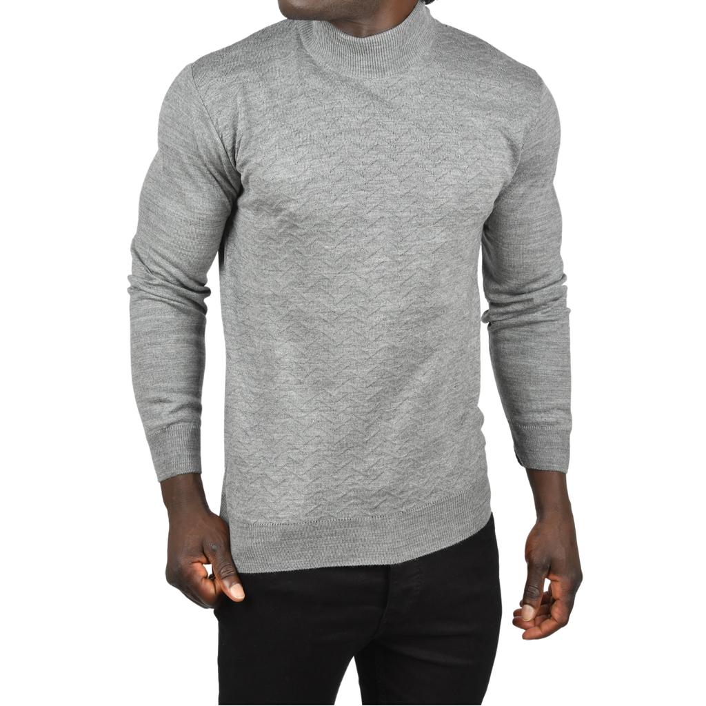 DeepSEA Полуводолазка с зигзагообразным узором и тонким трикотажным воротником 2505496