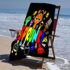 proof beach towel with a Sprunki1 pattern - soft,absorbent,quick-drying,machine washable - perfect for swimming,camping,bathing