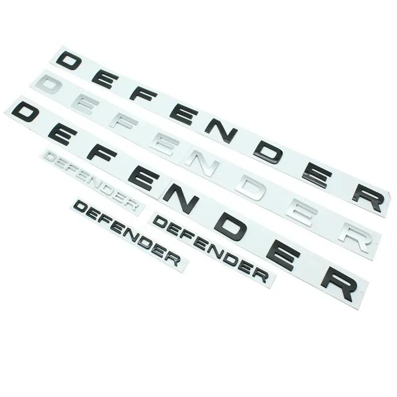DEFENDER Letters Sticker Decal Car Trunk Badge Front Hood Bonnet Emblem For Defender Auto Accessories