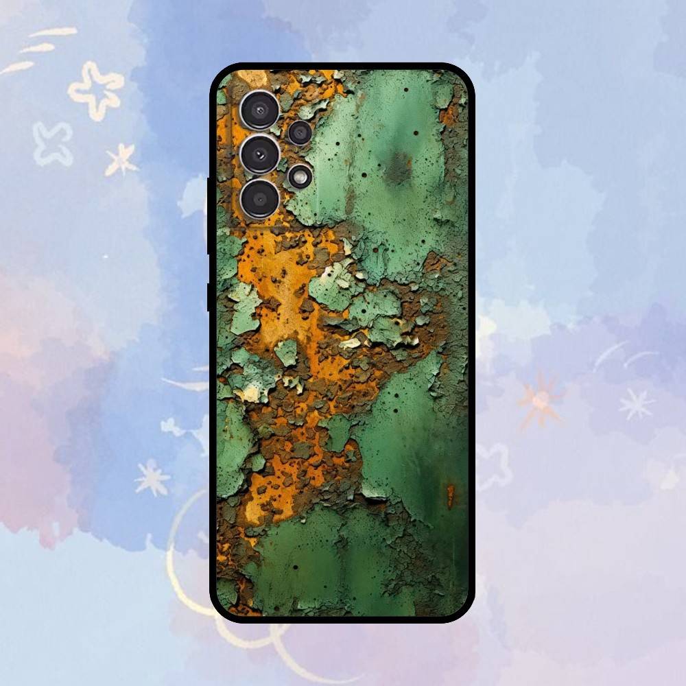 AAA Ретро Промышленный Стиль Ржавый Чехол Для Телефона Для Samsung Galaxy A73,A72,A71,A70,A53,A52,A51,Другие Мягкий Черный Чехол