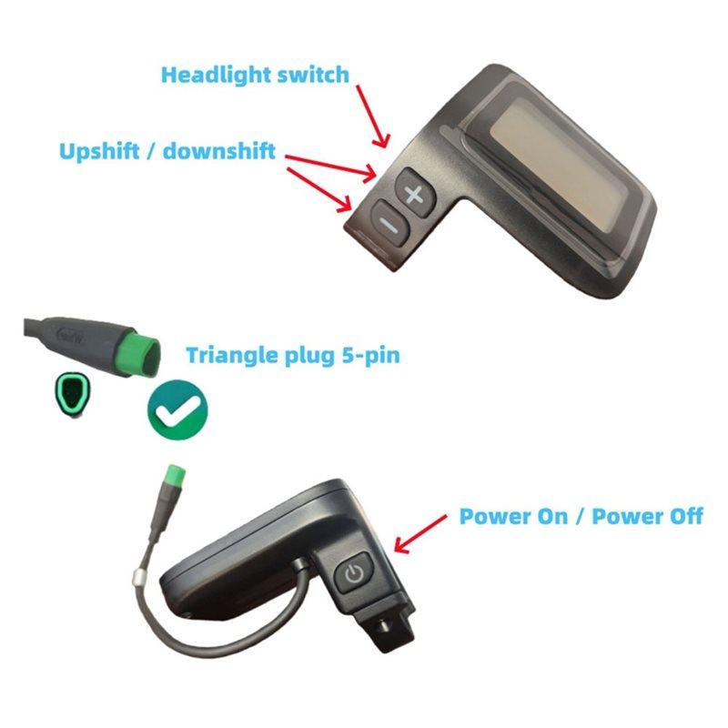 AD45 For Bafang Ebike Display DPC11 CAN Version For M200 M210 M300 M420 M500 M510 LCD Electric Bicycle Accessories2