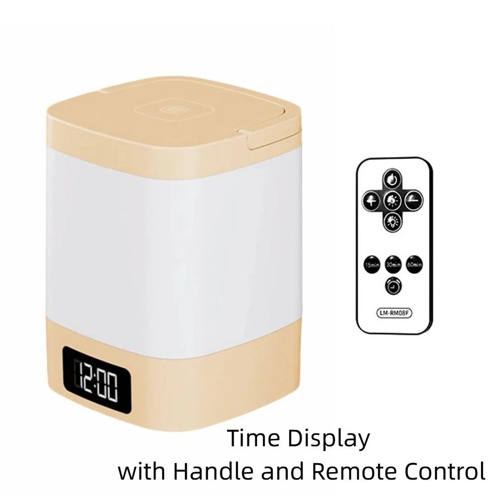 Диммируемый Свет Часы Ночник Портативная Настольная Лампа Сенсорный Светодиодный Ночник Подсветка для Шкафа