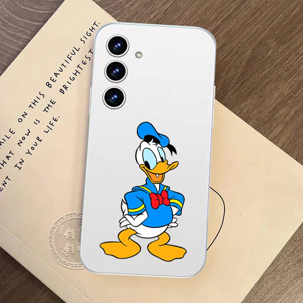Милый Чехол для Телефона с Дональдом Даком для Samsung Galaxy S21 S22 S23 S24 S25ULTRA FE Ultra Plus5G A52S Прозрачный Чехол