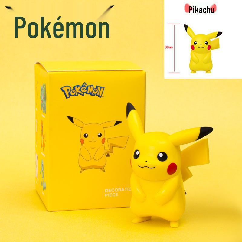 Authentic Pokémon Sleepy Style Blind Box: Pikachu, Psyduck, Charmander, Squirtle Ornaments.