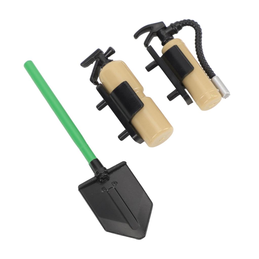RC Car Fire Extinguisher Shovel Professional Fun Innovative RC Crawler Simulation Decoration for