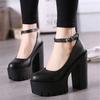 Spring Autumn Casual High-heeled Shoes Sexy Thick Heels Platform Pumps