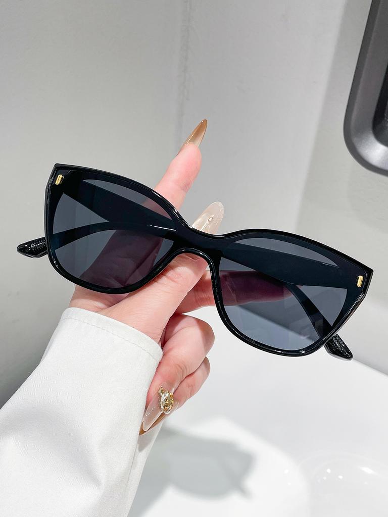 Retro European And American Pure Color Glasses with Small round Nail Decoration for Daily Wear And Street Photography