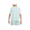 Nike Футболка мужская с коротким рукавом и заниженной линией плеч Dri-FIT UV Hyverse Solid Logo, свободная, удобная, минеральная DV9840-309