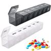 7 Days Travel Pill Box Plastic Pill Case Weekly Medicine Storage Organizer Container Drug Tablet Dispenser Holder