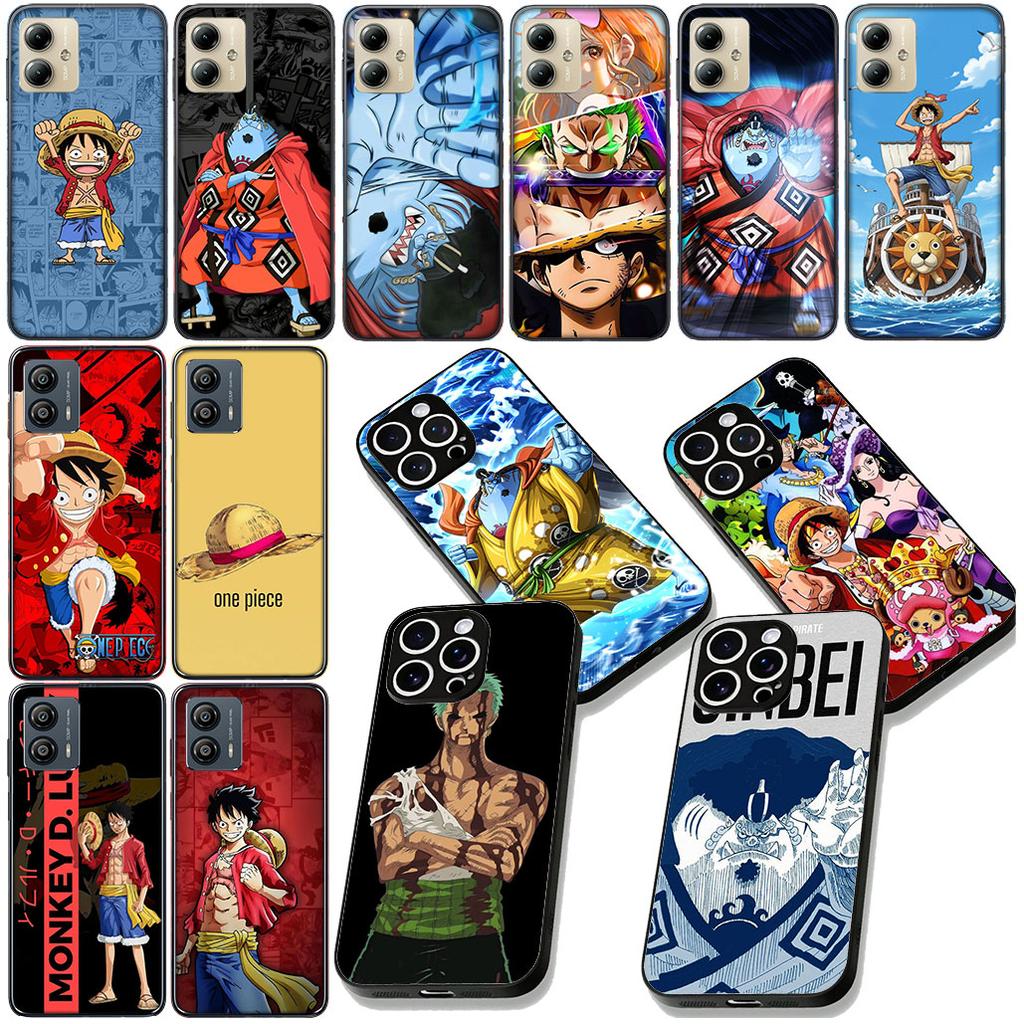 Jinbe Luffy Roronoa Zoro ONE PIECES Phone Case for Motorola Moto G86 G14 G35 G34 G45 G55 G67 G75 G85 G24 G15 G54 G57 Power Cover