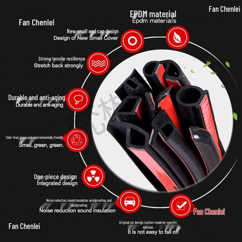 Changan Qiyuan Auto Door Seal Strip for Soundproofing, Dustproof, and Waterproofing