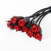 64,5 см Фетиш ПУ Кожа Роза Цветок Плетки Флоггер Шлепок Лопатка Кнут Взрослая Игра Эротический Флирт Секс Конская Плетка Игрушки