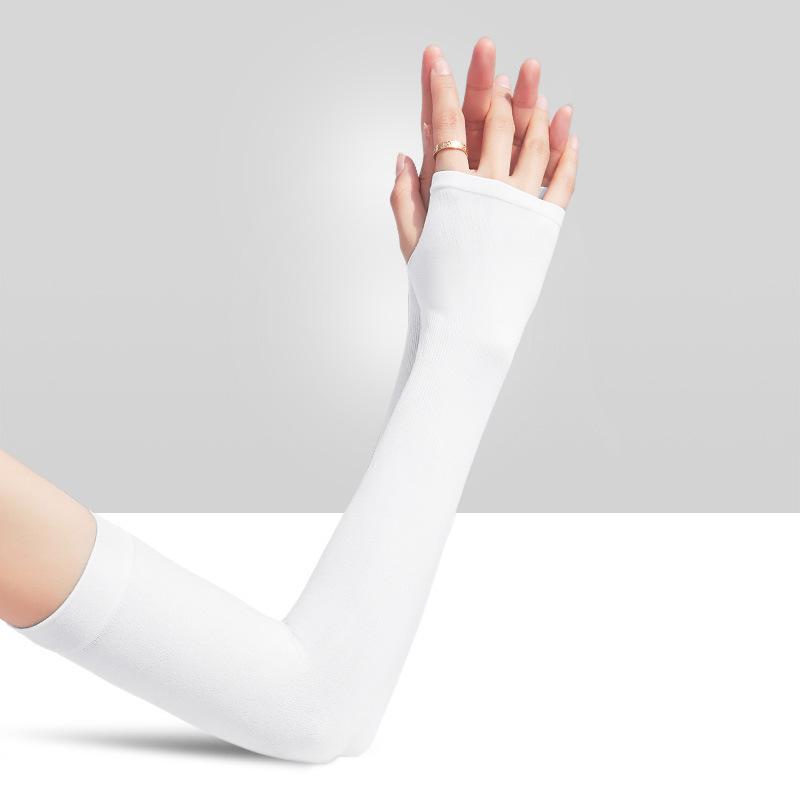 Летние удобные нарукавники из дышащего ледяного шелка с солнцезащитой для езды на открытом воздухе, перчатки от солнца EMA