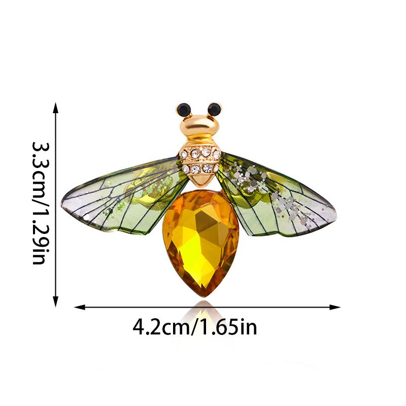 Брошь-бабочка-стрекоза-пчела, насекомое, эмаль, жемчуг, кристалл и стразы, корсажные броши