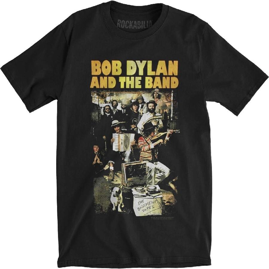 Мужская футболка Bob Dylan Basement Tapes Slim Fit Черная