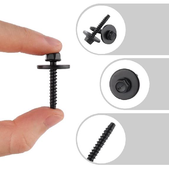 20PCS Automotive Fender Liner Wheel Well Liners Bumper Cover Bolt Screw for Tighten tallation,OEM#11570498 Car Parts Fender Bolts Compatible with